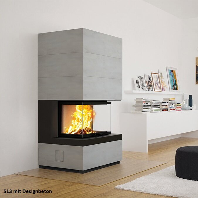Kaminbausatz Camina S13 - 9 kW - Speicherkamin - hochschiebbar