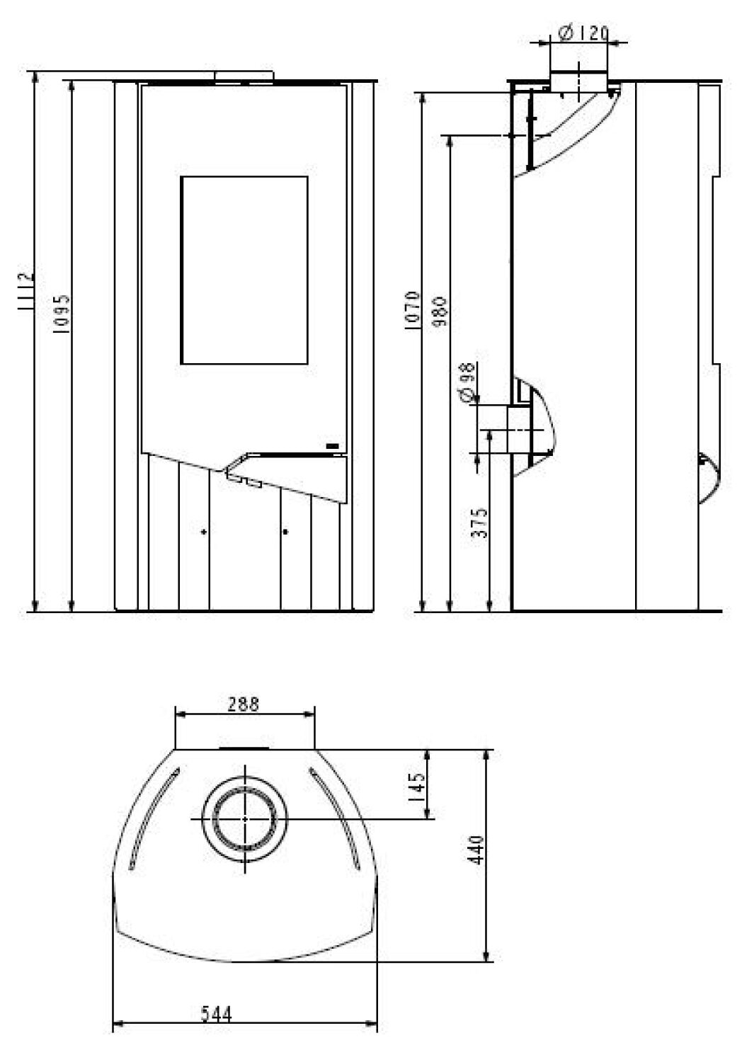 Kaminofen Wamsler N-Line Nevada - 5 kW - Naturstein