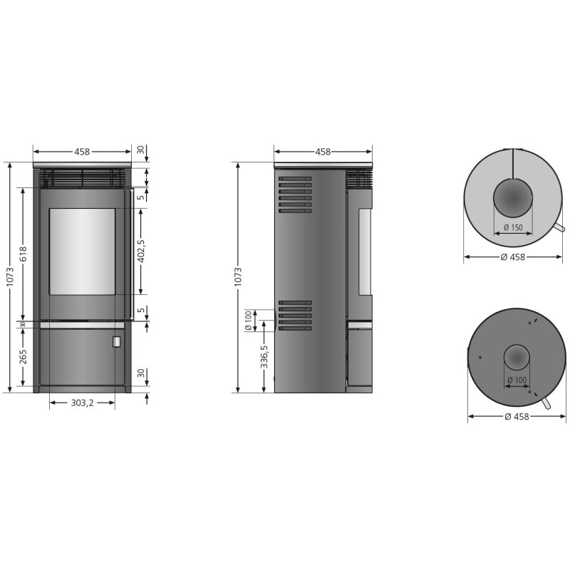 Kaminofen Oranier Rota Top 2.0 - 5,5 kW