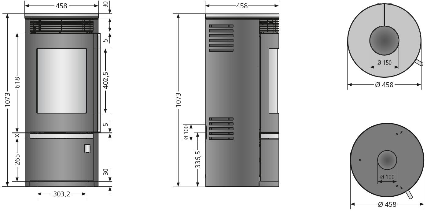 Kaminofen Oranier Rota Top 2.0 - 5,5 kW