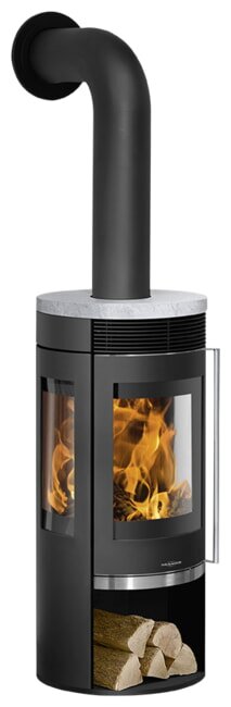 Kaminofen Oranier Rota Tre 2.0 - 5,5 kW (3 Scheiben)