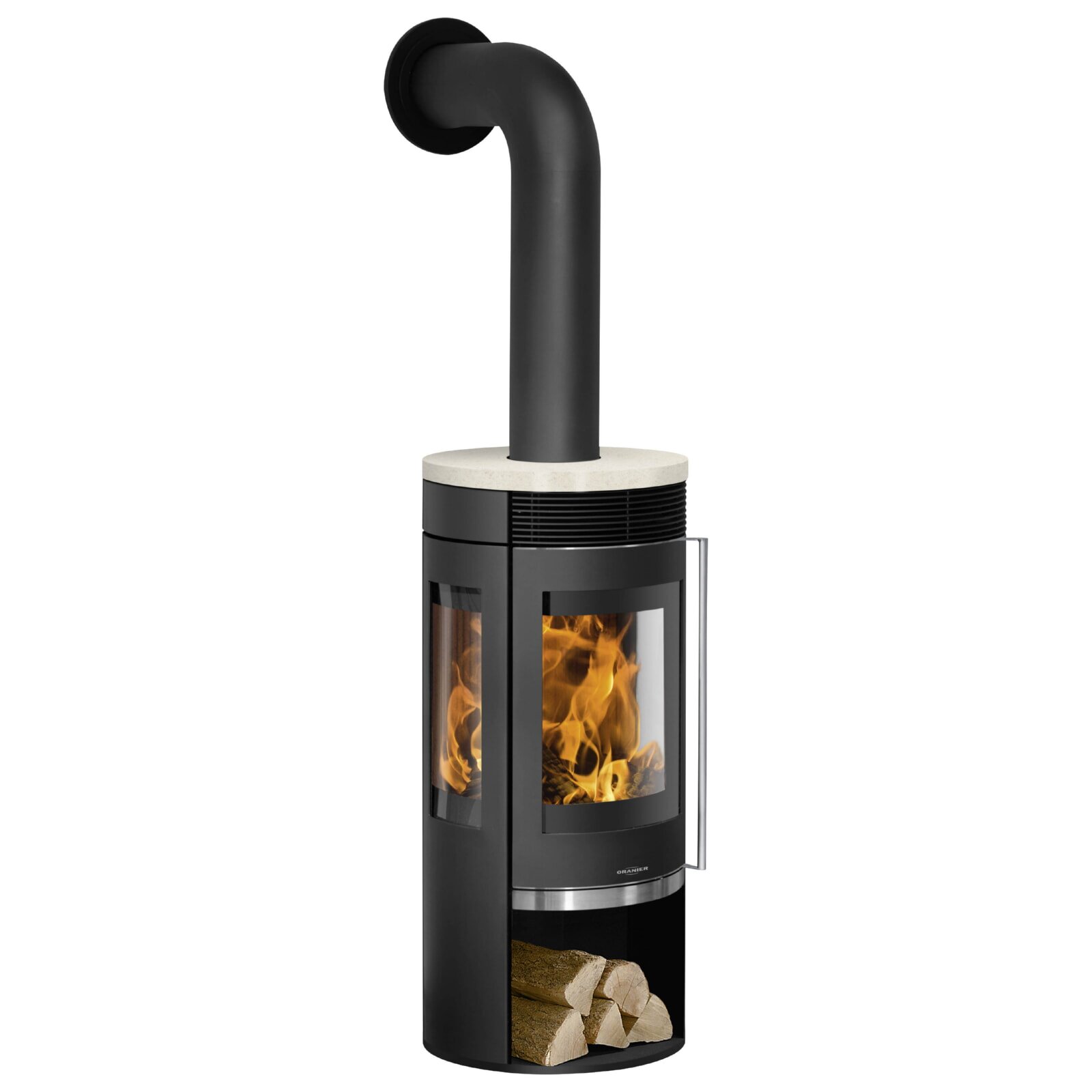 Kaminofen Oranier Rota Tre 2.0 - 5,5 kW (3 Scheiben)