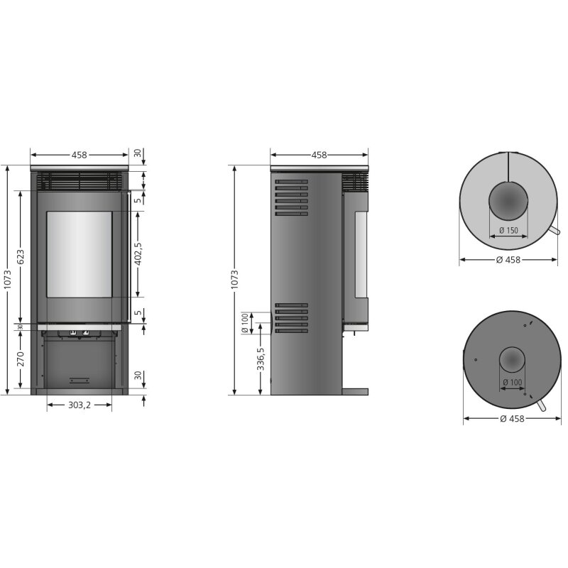 Kaminofen Oranier Rota 2.0 - 5,5 kW