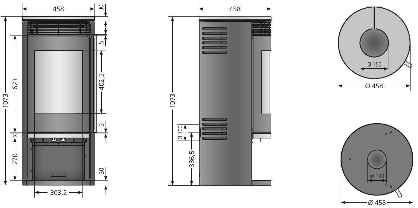 Kaminofen Oranier Rota 2.0 - 5,5 kW