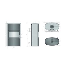 Kaminofen Justus Agero W+ - 7 kW