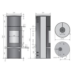 Kaminofen Justus Faro W+ 2.0 - 7 kW