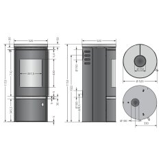 Kaminofen Justus Faro Top 2.0 - 6 kW
