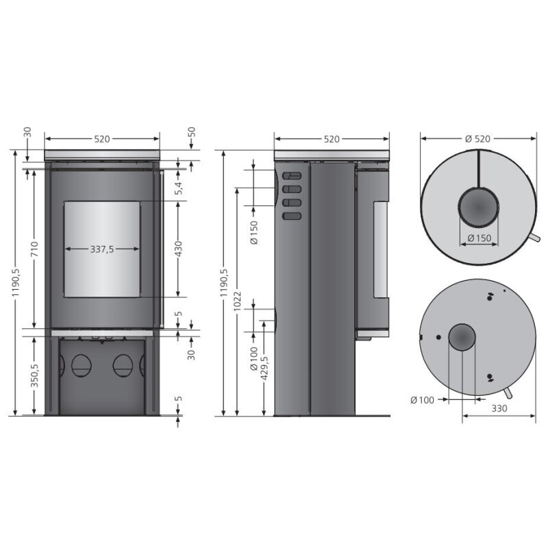 Kaminofen Justus Faro 2.0 - 6 kW