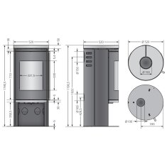 Kaminofen Justus Faro 2.0 - 6 kW