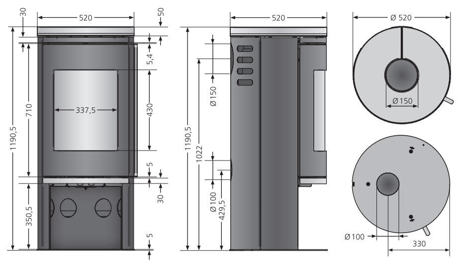 Kaminofen Justus Faro 2.0 - 6 kW