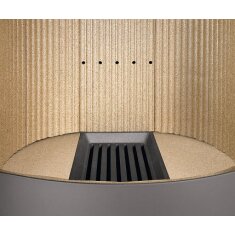 Kaminofen Justus Mino Top 2.0  - 5,5 kW - Stahl Schwarz - Abdeckplatte Stahl Schwarz