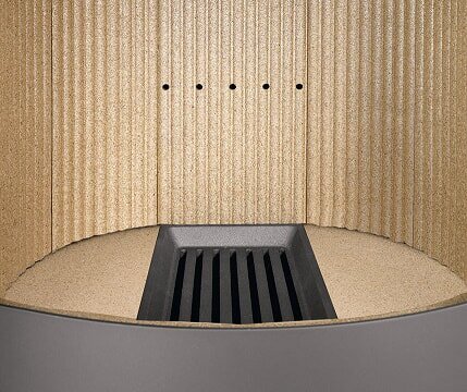 Kaminofen Justus Mino Top 2.0  - 5,5 kW - Stahl Schwarz - Abdeckplatte Stahl Schwarz