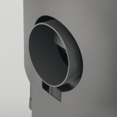 Kaminofen Justus Mino Trios 2.0 - 5,5 kW - Stahl Schwarz - Abdeckplatte Stahl Schwarz