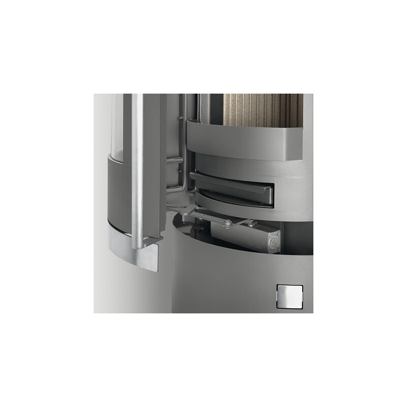 Kaminofen wassergeführt Justus Faro Aqua 2.0 - 8,5 kW - Stahl Gussgrau - Verkleidung Speckstein