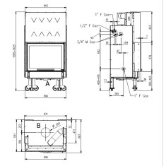Kamineinsatz wassergeführt La Nordica Termocamino WF...