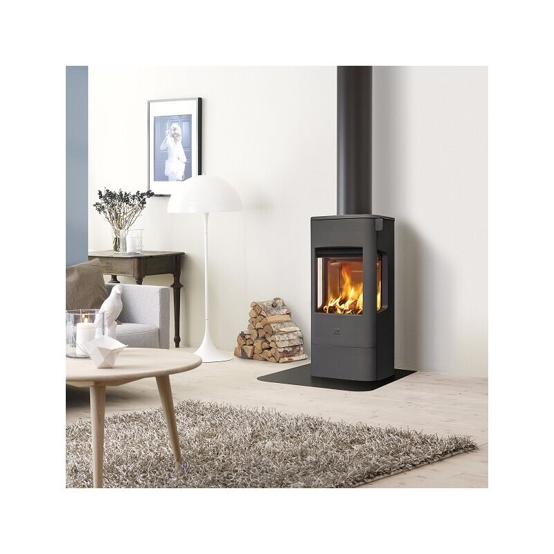 Kaminofen Gussofen Jotul F 233 mit Seitenfenster - 6 kW - schwarz lackiert (BP)