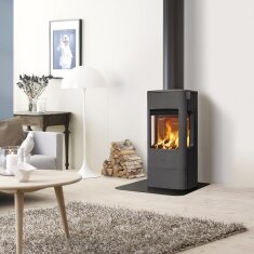 Kaminofen Gussofen Jotul F 233 mit Seitenfenster - 6 kW - schwarz lackiert (BP)