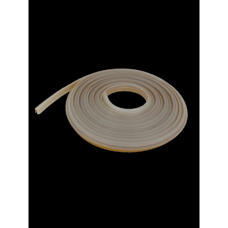 Silikon-Profil Dichtlippe für Glasbodenplatte - transparent und selbstklebend