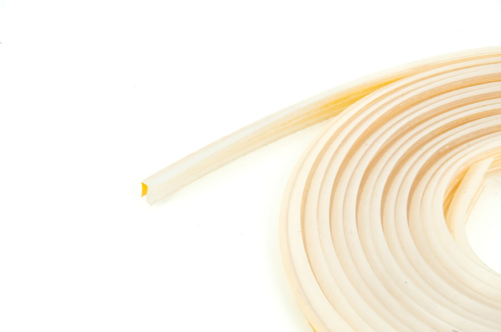 Silikon-Profil Dichtlippe für Glasbodenplatte - transparent und selbstklebend