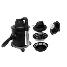 Aschesauger mit Motor und Rollen, 18 Liter Fassungsvermögen, 1.200 Watt