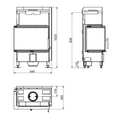 Kamineinsatz SCAN 5003 - 5,7 kW - Schwarz