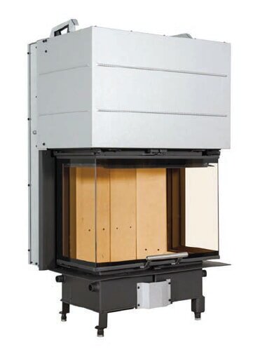 Kamineinsatz SCAN 5004 FRL mit Hebetür - 7,8 kW - Glasfront rechts und links