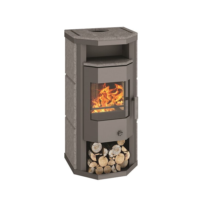 Kaminofen Wamsler Thyra KF108 - Dauerbrand - 6 kW - Naturstein Gussgrau