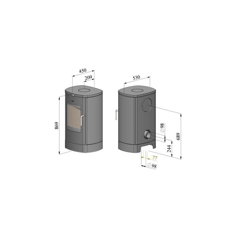 Kaminofen Gussofen Morsoe 8840 - 6,3 kW
