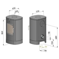 Kaminofen Gussofen Morsoe 8840 - 6,3 kW