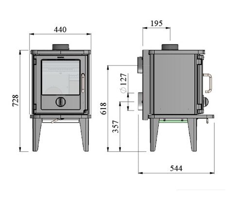 Kaminofen Gussofen Morsoe 3116 - 5,2 kW