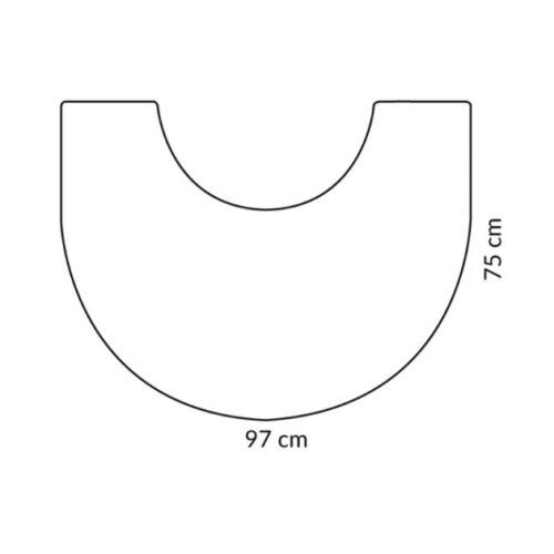 Morsoe Glasvorlegeplatte Halbkreis fur 7848 + 7948