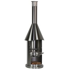 Gartenkamin/ Grill Firestar EXCLUSIV DN 550 - Edelstahl