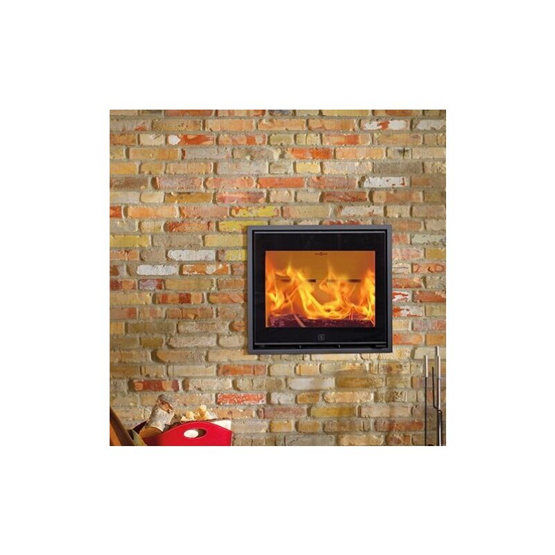 Kamineinsatz SCAN 1003 BB schwarzes Glas / schwarze Kantenleiste - 7,2 kW