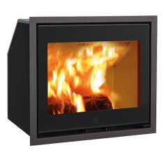 Kamineinsatz SCAN 1003 BB schwarzes Glas / schwarze Kantenleiste - 7,2 kW