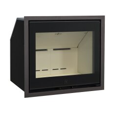 Kamineinsatz SCAN 1003 BB schwarzes Glas / schwarze Kantenleiste - 7,2 kW