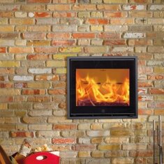 Kamineinsatz SCAN 1003 BB schwarzes Glas / schwarze Kantenleiste - 7,2 kW