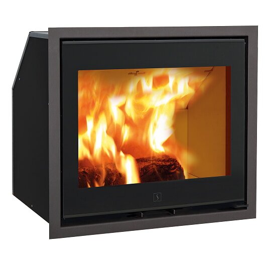 Kamineinsatz SCAN 1003 BB schwarzes Glas / schwarze Kantenleiste - 7,2 kW
