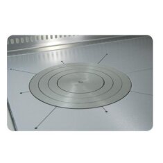 Tyrola Herdplatte aus Stahl - mit Gusseisenringen