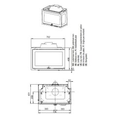 Kamineinsatz Guss Jotul I 620 - 9 kW - schwarz lackiert (BP)