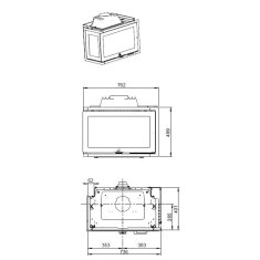 Kamineinsatz Guss Jotul I 620 - 9 kW - schwarz lackiert (BP)