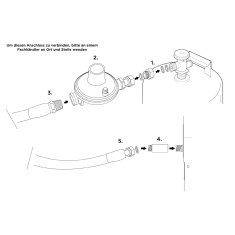 Alfa Forni - Gasanschluss-Set