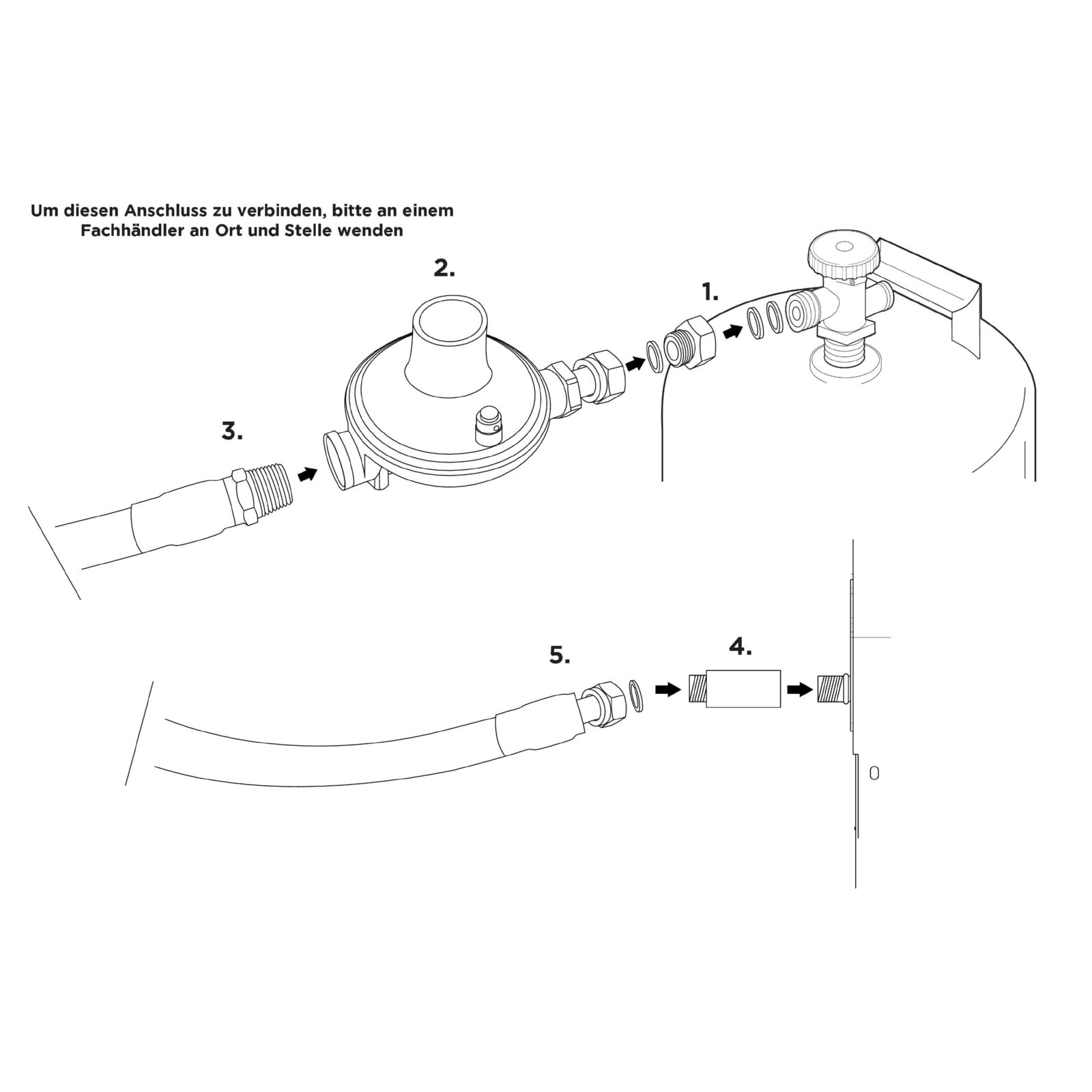 Alfa Forni - Gasanschluss-Set