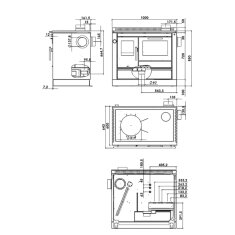 Küchenherd wassergeführt Greithwald Tyrola TRT 100 - 7,9 kW