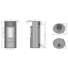 Kaminofen Oranier Polar 7 2.0 - 6,5 kW