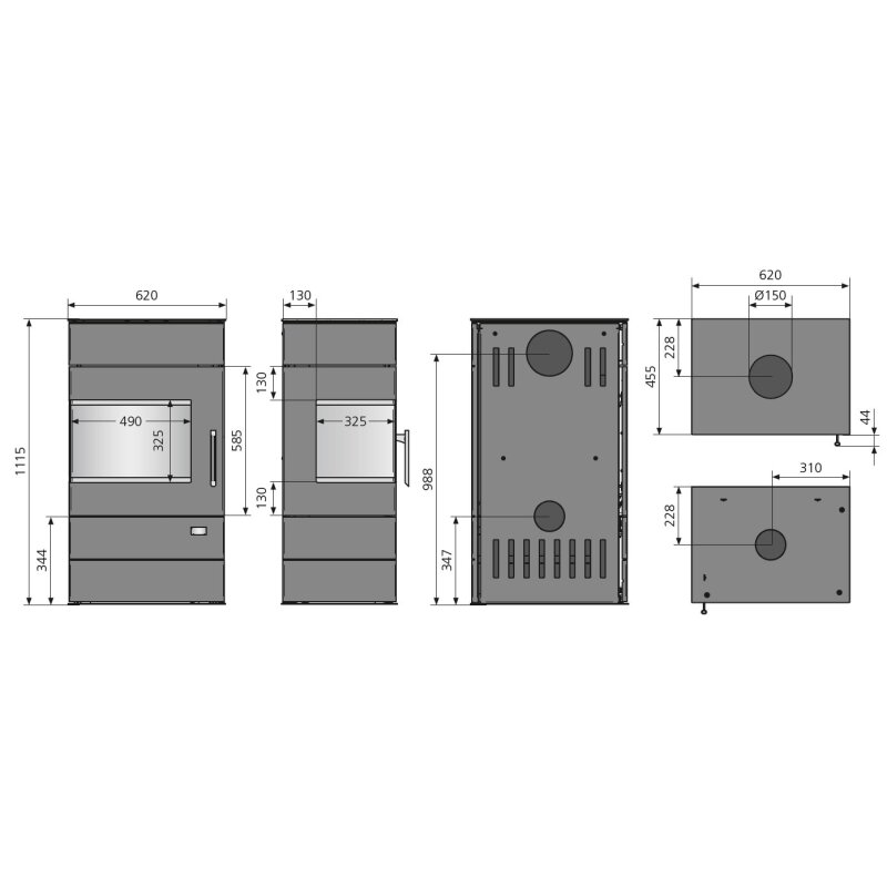 Kaminofen Justus Voga (W+) - 7 kW