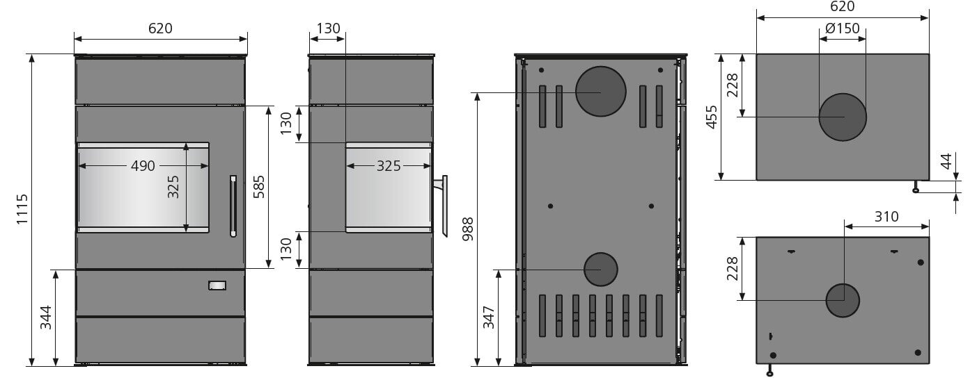 Kaminofen Justus Voga (W+) - 7 kW