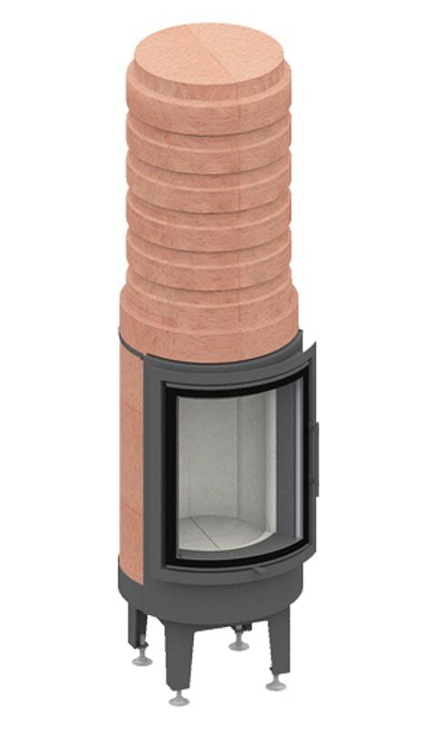 Kaminbausatz Camina S21 GO-Line - 2,2 kW - Grundofen-Wärmespeicheranlage