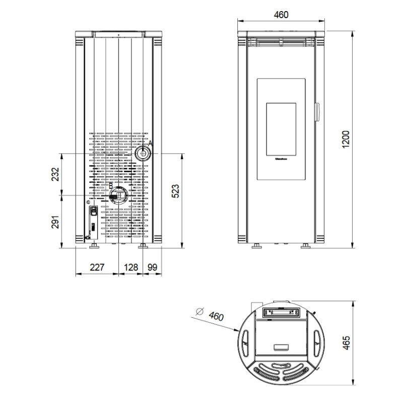 Pelletofen La Nordica Extraflame Amika - 8 kW