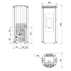 Pelletofen La Nordica Extraflame Amika - 8 kW