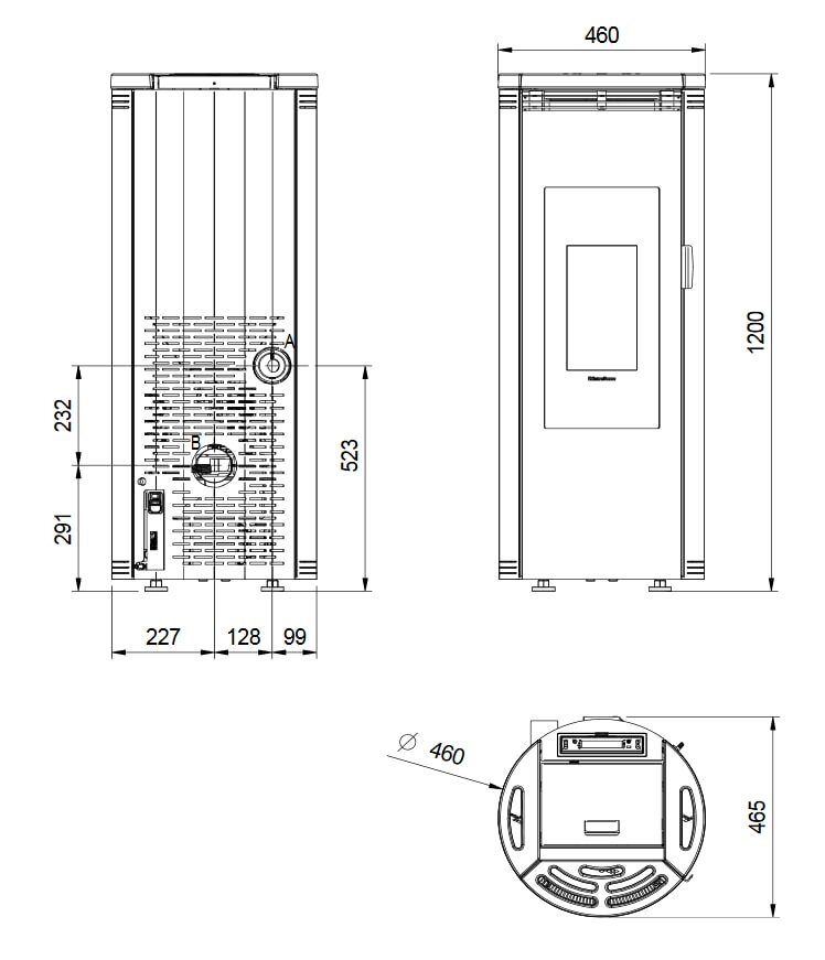 Pelletofen La Nordica Extraflame Amika - 8 kW